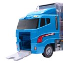 Transporter ciężarówka TIR wyrzutnia + metalowe auta policja