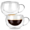 SZKLANKI TERMICZNE 2szt. 280ml Z PODWÓJNĄ SCIANKĄ DO KAWY HERBATY 139818