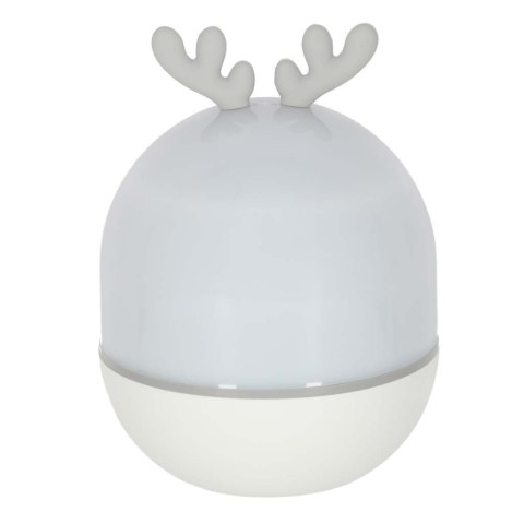 Lampka nocna projektor gwiazd LED USB obrotowy 6 motywów pilot jelonek
