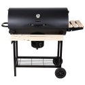 DUŻY GRILL WĘGLOWY NA KÓŁKACH Z PÓŁKAMI KLAUSBERG KB-9033