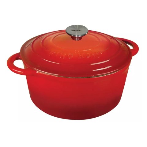 EMALIOWANY GARNEK ŻELIWNY 21cm KINGHOFF KH-1614