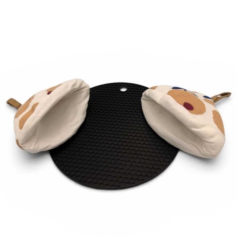 EMALIOWANY GARNEK ŻELIWNY PŁASKI 30cm 3L HAGE SEA SALT