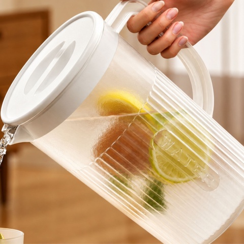 Dzbanek plastikowy 3l z pokrywką do wody soku napojów lemoniady pojemny