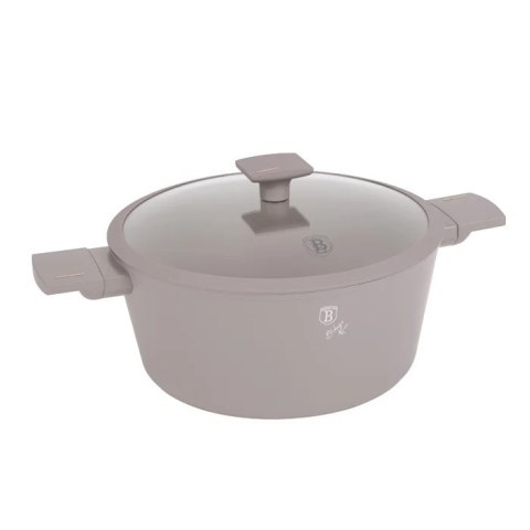 Garnek z pokrywą 28cm Taupe BerlingerHaus BH-8102
