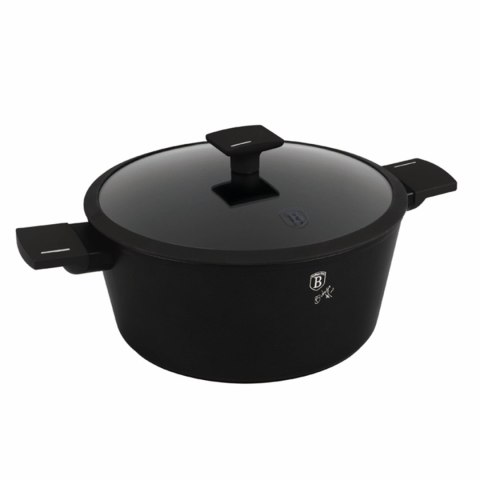 Garnek z pokrywką 28 cm Matte Black Collection BerlingerHaus BH-8189