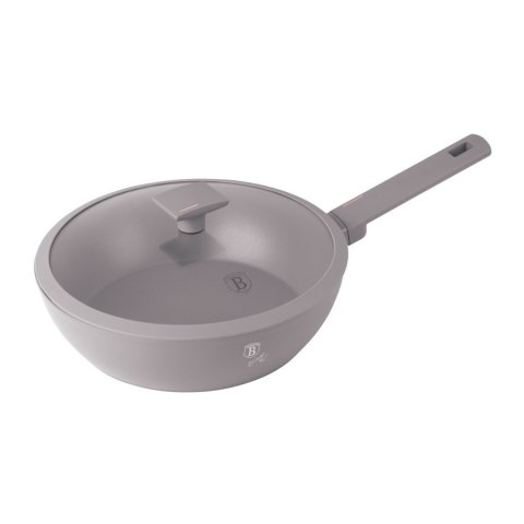 Patelnia głęboka z pokrywką 24 cm BerlingerHaus Taupe Collection BH-8092