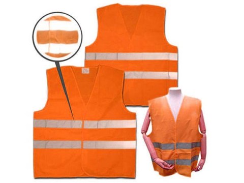 Kamizelka odblaskowa ostrzegawcza pomarańczowa 3xl