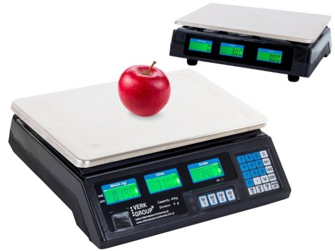 Waga sklepowa elektroniczna kalkulacyjna 40kg pl