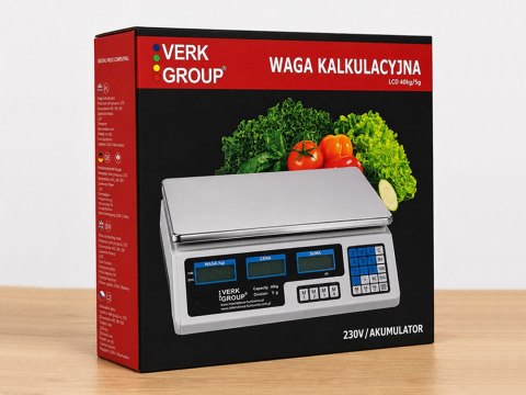 Waga sklepowa elektroniczna kalkulacyjna 40kg/5g