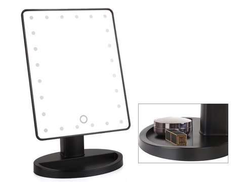 Lusterko kosmetyczne podświetlane 16 led duże