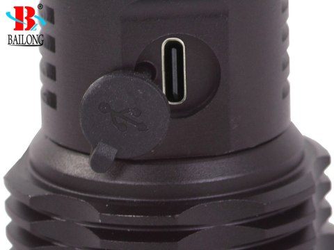 Latarka bailong taktyczna mocna led xhp50 zoom usb