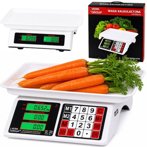 Waga sklepowa elektroniczna kalkulacyjna 40kg 2g