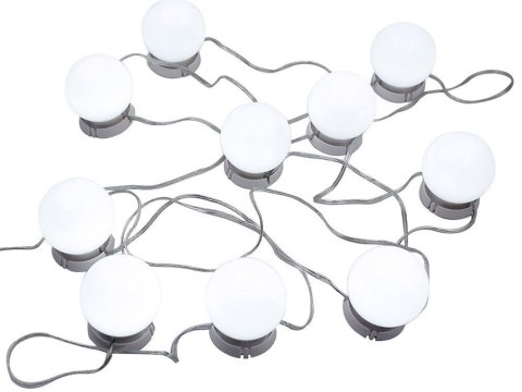 Lampki do lustra toaletki led zestaw makijaż 10szt