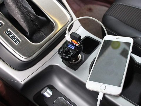 Transmiter fm sd mp3 bluetooth ładowarka 2xusb