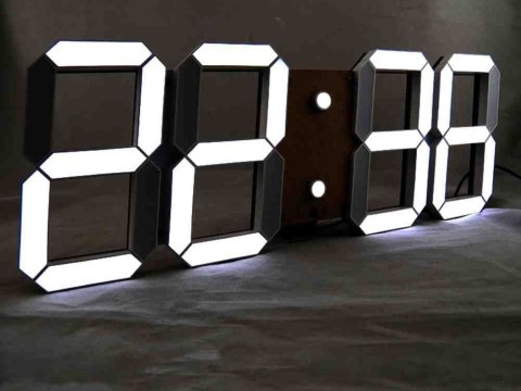 Zegar budzik led elektroniczny termometr z alarmem