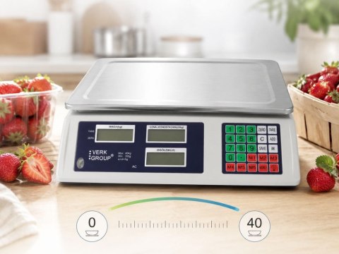 Waga sklepowa elektroniczna kalkulacyjna 40kg pl