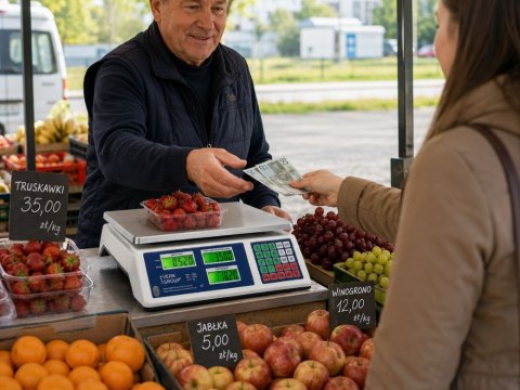 Waga sklepowa elektroniczna kalkulacyjna 40kg pl