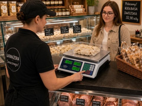 Waga sklepowa elektroniczna kalkulacyjna 40kg pl