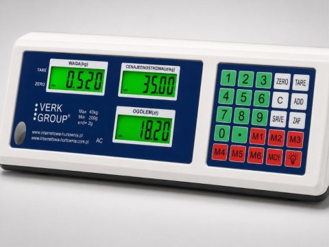 Waga sklepowa elektroniczna kalkulacyjna 40kg pl