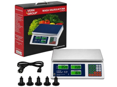 Waga sklepowa elektroniczna kalkulacyjna 40kg pl