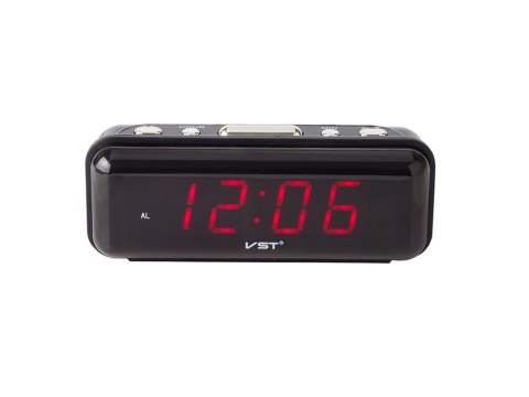 Budzik zegar elektroniczny sieciowy led 24h alarm
