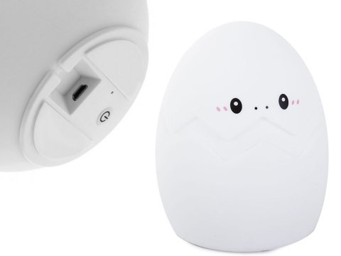 Lampka nocna dla dzieci led jajko rgb dotyk usb