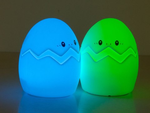 Lampka nocna dla dzieci led jajko rgb pilot usb