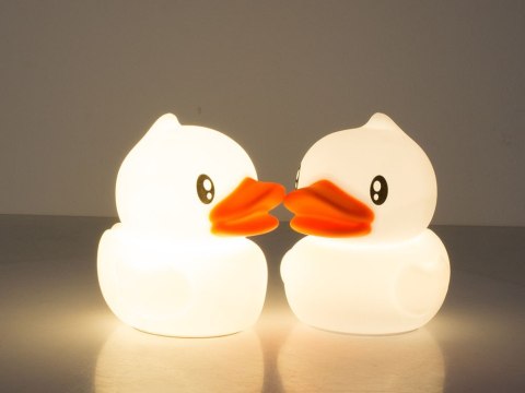 Lampka nocna dla dzieci led kaczka rgb dotyk usb