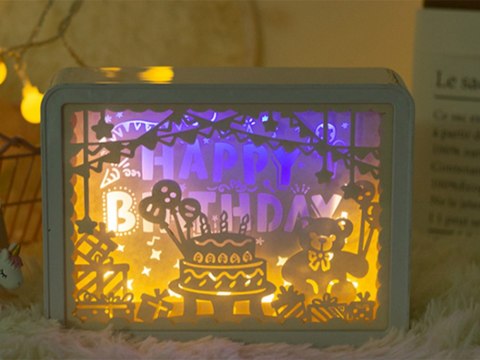 Lampka nocna tablica 3d kolory rgb led pilot dotyk