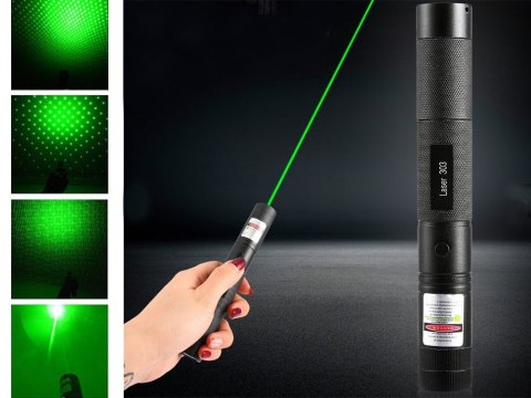 Wskaźnik laserowy laser zielony punktowy mocny
