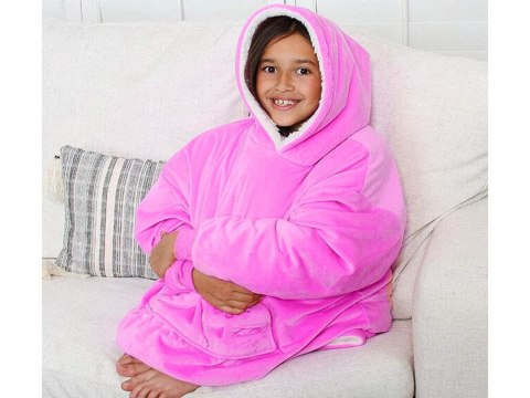 Ciepła bluza koc oversize xxl 2w1 gruba futrzak