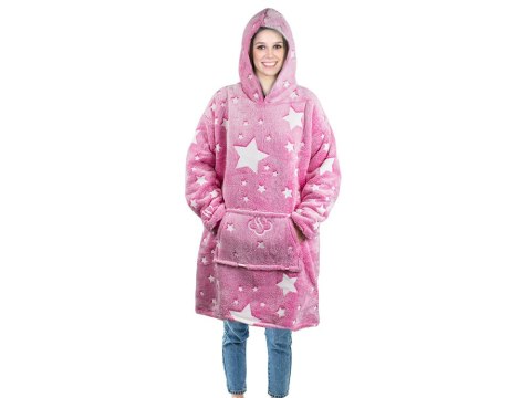 Ciepła bluza koc oversize xxl 2w1 gruba futrzak