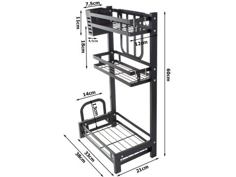 Półka kuchenna organizer kuchenny stojący loft