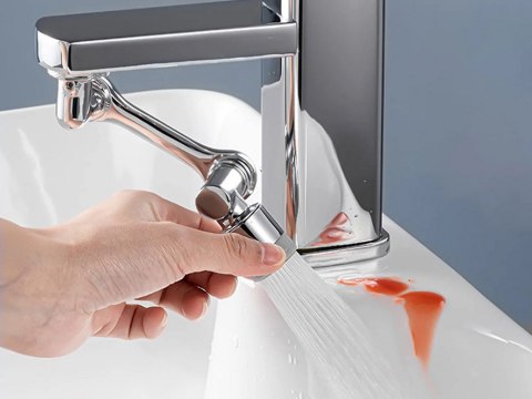 Przedłużka do kranu baterii perlator chrom 1080°
