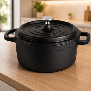 Garnek brytfanna do gotowania pieczenia non stick indukcja gaz pokrywa 4l