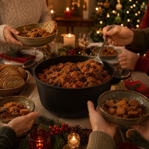 Garnek rondel głęboki z pokrywką indukcja gaz powłoka non stick 5l