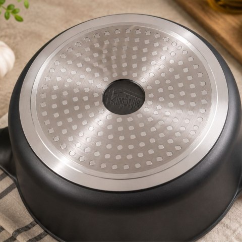 Garnek rondel głęboki z pokrywką indukcja gaz powłoka non stick 5l