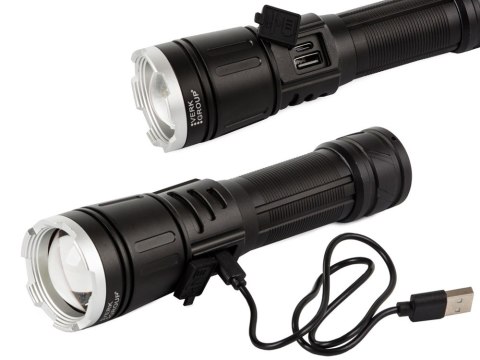 Latarka taktyczna wojskowa bailong led xhp160 zoom