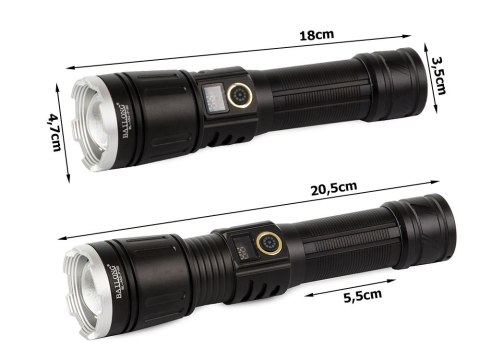 Latarka taktyczna wojskowa bailong led xhp160 zoom