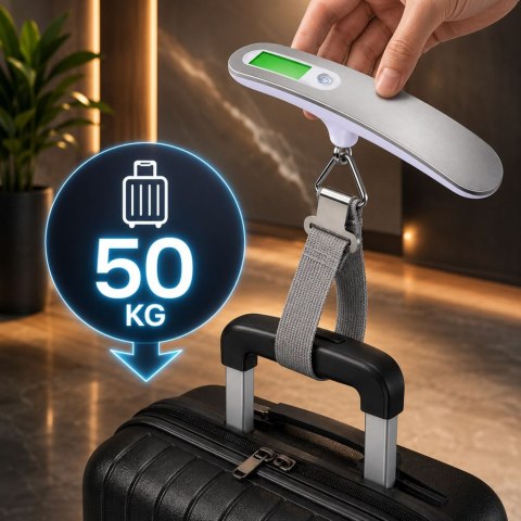 Waga bagażowa lotnicza podróżna turystyczna 50kg