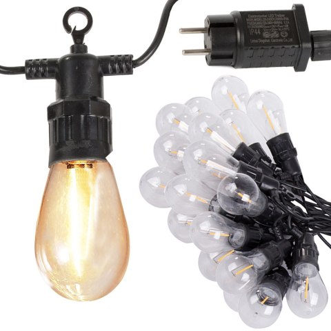 Girlanda ogrodowa łańcuch świetlny lampki 20 led