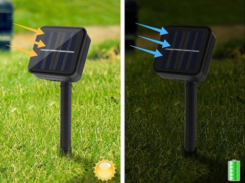Girlanda ogrodowa solarna lampki 20 led multikolor