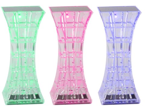 Lampka kryształ nocna stołowa led rgb usb pilot