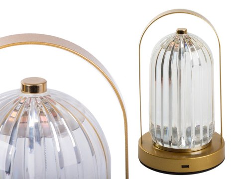 Lampka nocna stołowa kryształ led lampion dotykowa