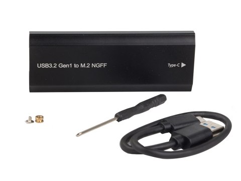 Obudowa adapter dysku kieszeń m.2 sata ngff usb 3.1 usb typ-c 2230-2280mm