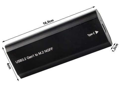Obudowa adapter dysku kieszeń m.2 sata ngff usb 3.1 usb typ-c 2230-2280mm