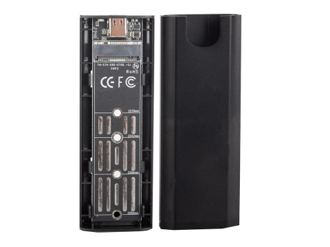 Obudowa adapter dysku kieszeń m.2 sata ngff usb 3.1 usb typ-c 2230-2280mm