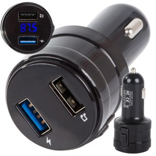 Transmiter fm mp3 bluetooth ładowarka 2x usb audio ładowarka do samochodu
