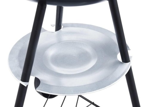 Grill węglowy brykietowy ogrodowy kółka pokrywa okrągły zamykany przenośny