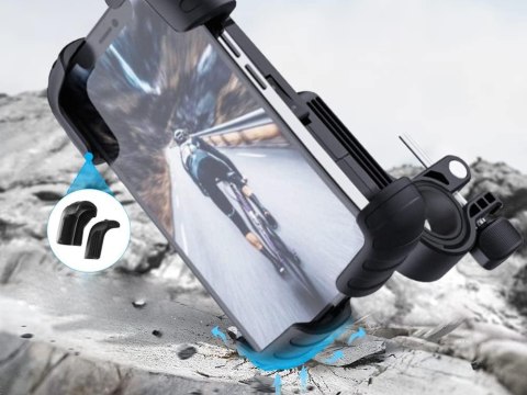 Anty-wstrząsowy uchwyt rowerowy na telefon do telefonu motor kierownicę
